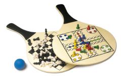 Bat And Ball Set With Chess And Ludo Games