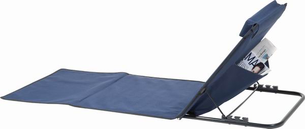 Beach mat with backrest