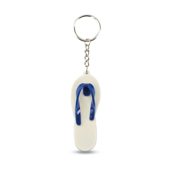 Bicolour Slipper Shape Keyring 