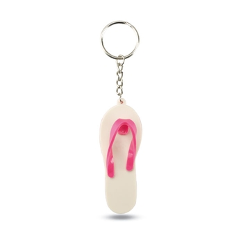 Bicolour Slipper Shape Keyring 