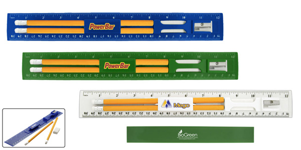 BioGreen Pencil & Ruler Set