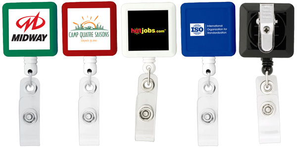 BioGreen Square Retractable Badge Holder