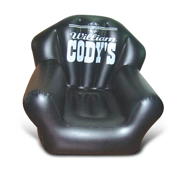 Black Inflatable Sofa Chair