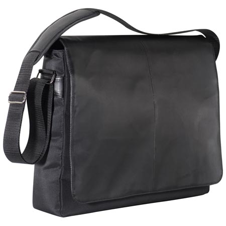 Black Laptop Bag With PU Flap