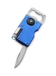 Bottle Opener, Compass, LED Light & Knife