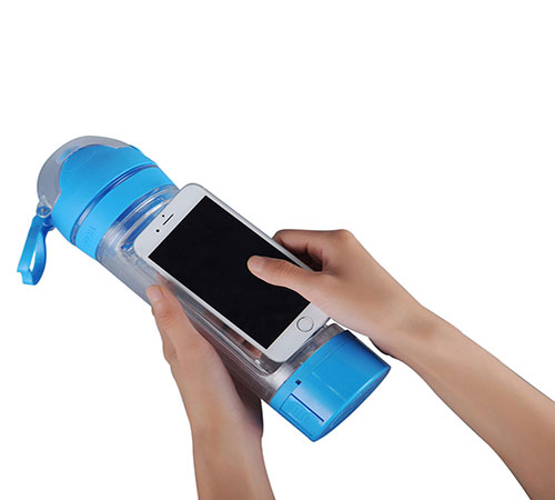 Bottle with Mobile Phone Holder 