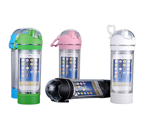 Bottle with Mobile Phone Holder 