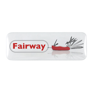 Button Badge- 25mm x 70mm Rectangle