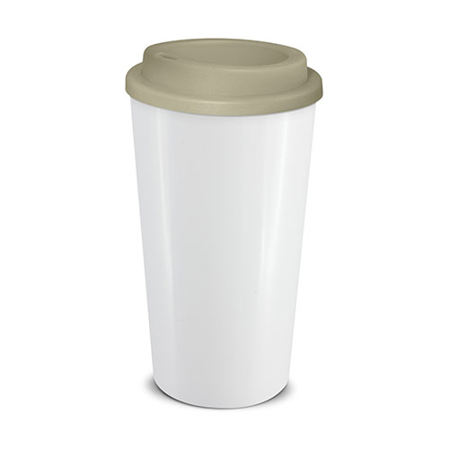 Cafe Cup-Grande - Black or White Body with 12 Colour Option for Screw on Lid 