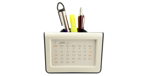 Calendar Photo Frame with Pen Holder