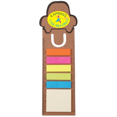 Car Bookmark/Ruler With Noteflags