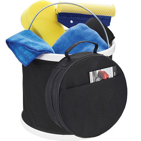 Car Wash Kit with collapsible bucket
