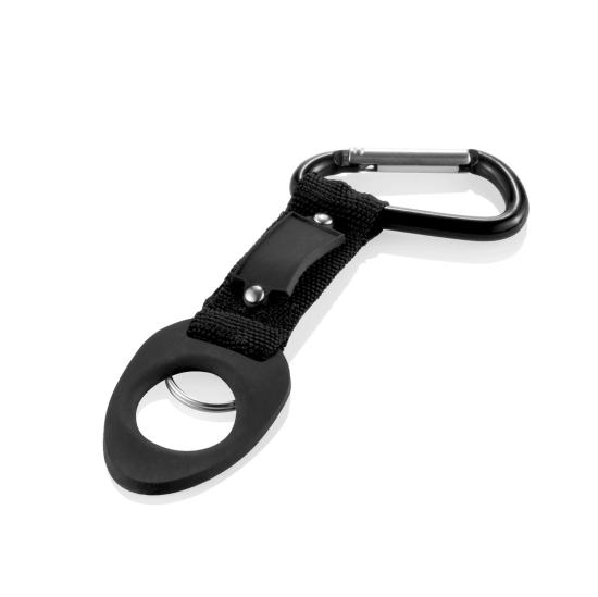 Carabiner with bottle holder