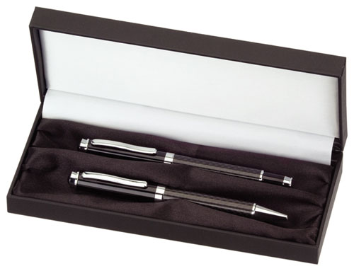 Carbon Fibre Series Pen Set in Double Pen Box