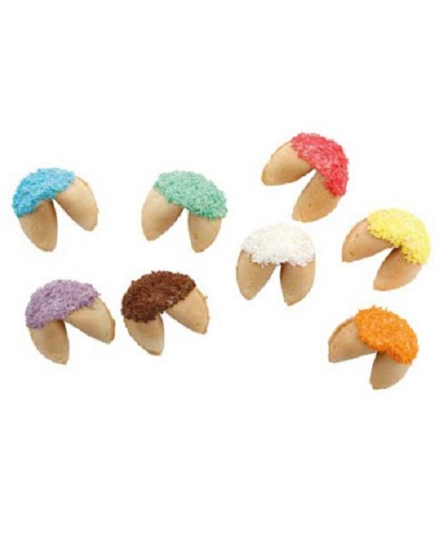 Choc Dipped Fortune Cookies with Sprinkles
