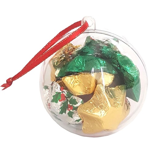 Christmas Ornaments with Chocolate Stars or Bells 