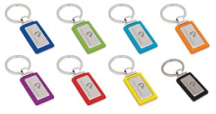 Chrome Plated Spectrum Keyring 