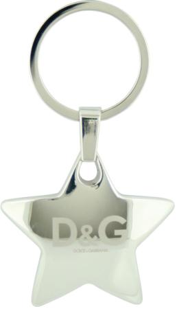 Chrome Plated Star Keyring