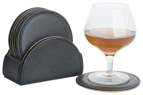 Coaster Set of 4 with Cork Look Backing