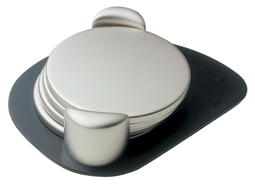 Coaster Set of 4 with Stand