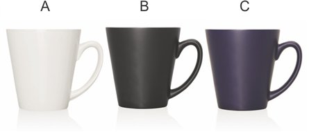 Cone Shape Ceramic Mug - 370ml