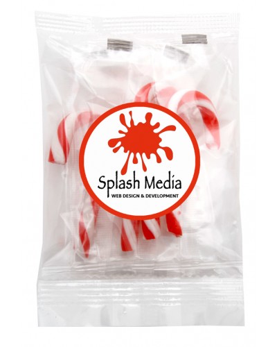 Confectionery Bag with Mini Candy Canes
