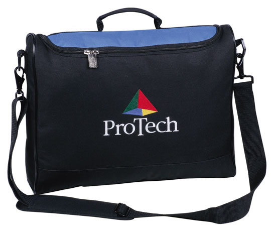 Conference Bag with Curved Zip Closure