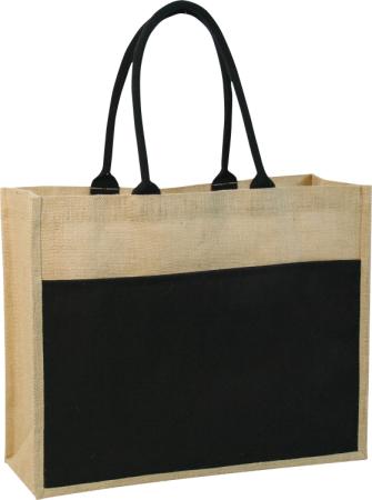 Contrast Eco Jute Bag