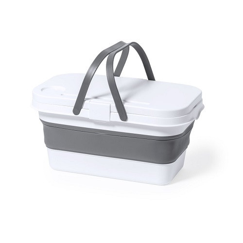 Convertible Picnic Basket with Foldable Lid 