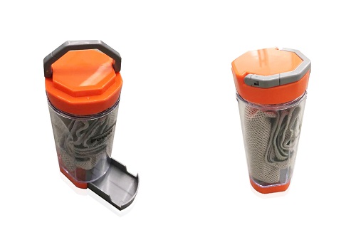 Cooling Towel Bottle with Phone Holder