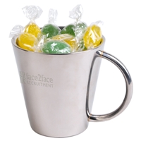 Corporate Colour Fiesta Fruits In Double Wall Stainless Steel Coffee Cup