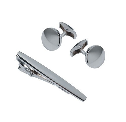 Costume cufflinks + tie bar