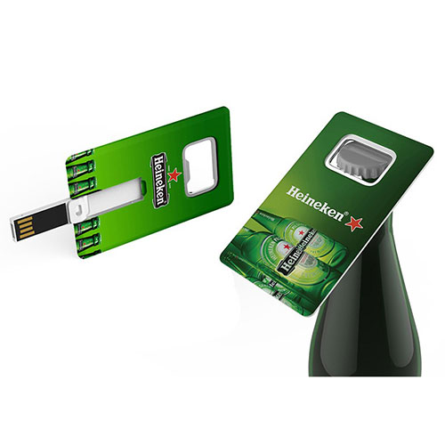 Credit Card Flash Drive with Bottle Opener 
