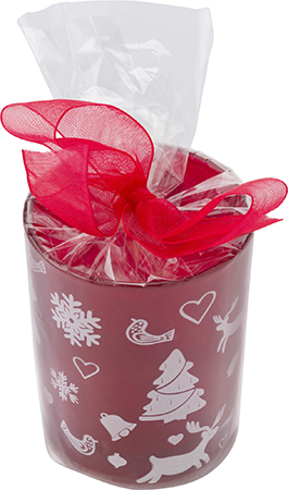 Decorated Glass Candle Holder