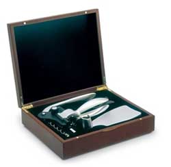 Deluxe Wine Set In Wooden Box 