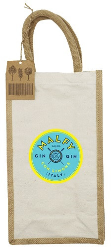 Double Jute Wine Bag 