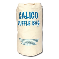 Duffle Drawstring Calico Bag With Round Base - 200 Gsm