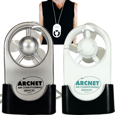 Dynamic Touch Fan with Lanyard & Desk Stand