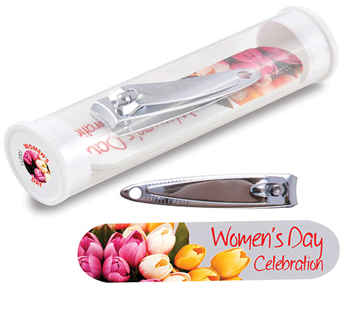 Emery Board & Nail Clippers in Tube
