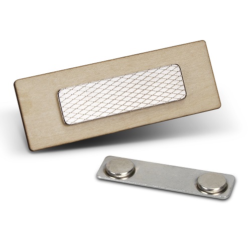 Farren Magnetic Wooden Badge 