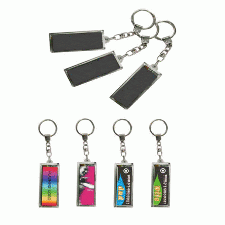 Flashing LCD Solar Key Chain 