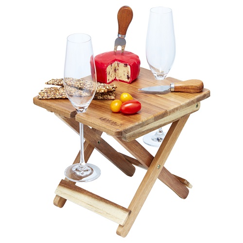 Foldable Cheese & Wine Board Table 