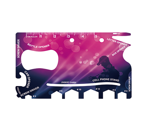 Full Colour Print Card-sized Multi-tool 