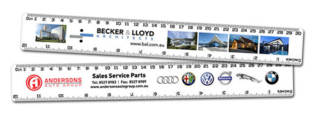Moulded Full Colour Printed Moulded Plastic Ruler