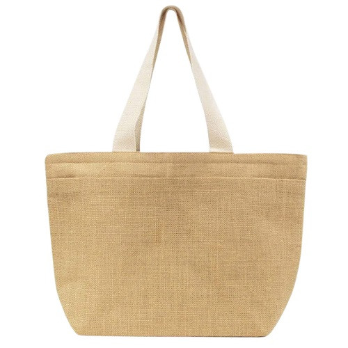 Gabby Laminated Jute Shopping Bag 