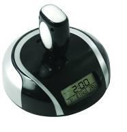 Gear Lever Clock Radio - Silver Black