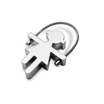 Girl Metal Keyring