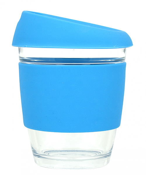 Glass Coffee Cup with Lid 
