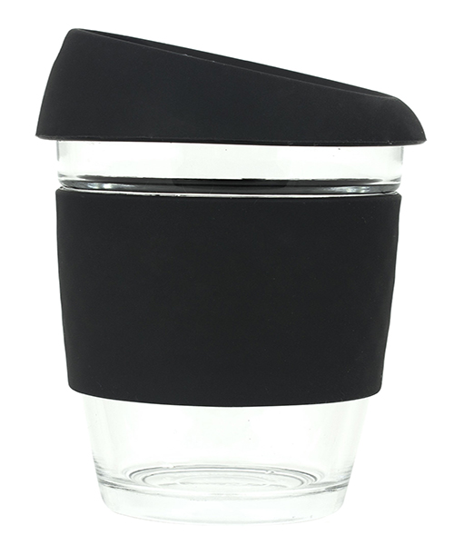 Glass Coffee Cup with Lid 