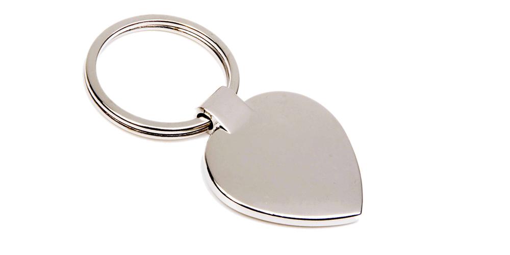 Heart Metal Keyrings